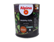 Лазурь-гель для дерева Alpina шелковисто-матовая цветная махагон 0,75 л / 0,66 кг