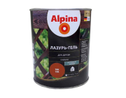 Лазурь-гель для дерева Alpina шелковисто-матовая цветная тик 0,75 л / 0,66 кг